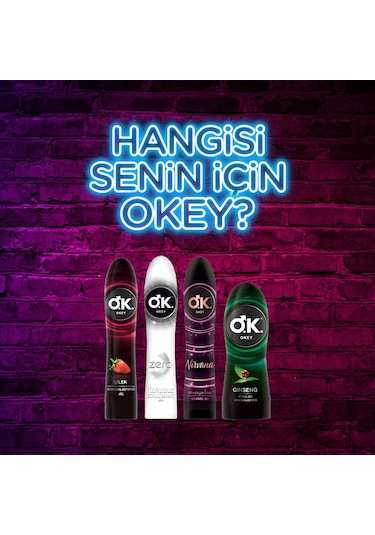 Okey Kayganlaştırıcı Jel 100ml Nirvana 4 Lü Set
