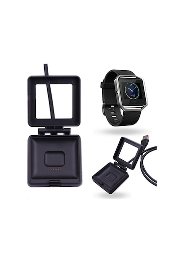 Butu Fitbit Blaze Akıllı Spor Saati İçin USB Güç Kablosu Pil Şarj Yuvası