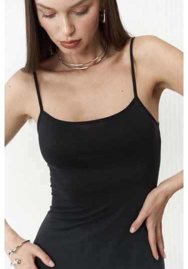 Ferry Siyah Basic Elbise Siyah