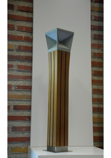 Teak Ağacı Gövde 6W Bahçe Aydınlatma Bollard Kahverengi