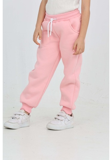 Toontoy Kız Çocuk Fiyonk Nakışlı Eşofman Alt Pembe