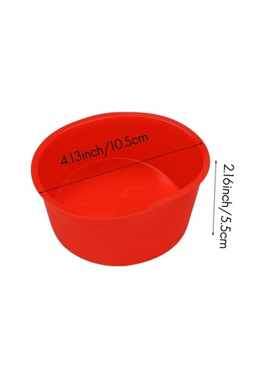 Ulzyvf Silikon Pişirme Tepsisi Mutfak Pişirme Mavi&kırmızı 4 Adet 10 İnç Kalıp Kabı Kırmızı - Mavi