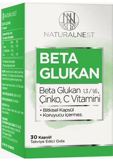 Natural Nest Naturalnest Beta Glukan 30 Kapsül