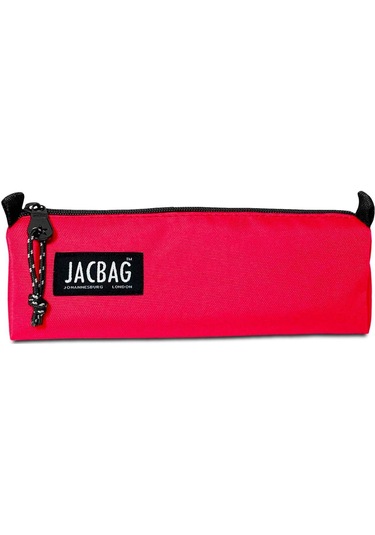 Jacbag Mercan Kız Çocuk Tek Bölmeli Üçgen Okul ve Ofis Kalem Kutusu Çok Renkli