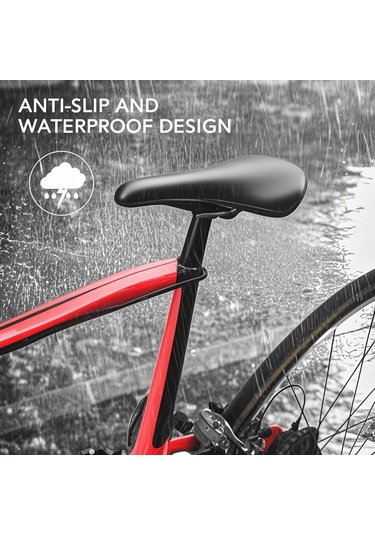 Lemestar Beyaz Bisiklet Seli: Ultra Hafif, Havalandırıcı Boşluklu, Şok Emici, Dayanıklı Pu Malzeme, Dağ Ve Yol Bisikletleri İçin Konforlu Sürüş Beyaz