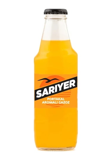 Sarıyer Portakal Aromalı Gazoz Cam 200 Ml X 24 Adet