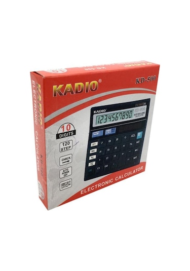 Kadio KD-500 120 İşlem Kontrolü 10 Haneli Hafızalı Hesap Makinesi