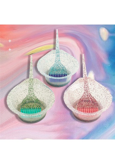 Mufunye Saç Boyama Ve Bakım Seti - Mavi Renk, Fırçalı Ve Kase İkili Paket