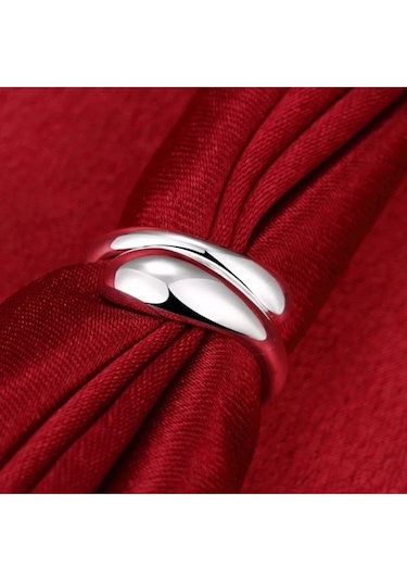 925 Ayar Gümüş Ayarlanabilir Su Damlası Yüzük