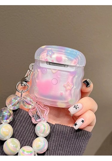 Cronax Airpods Uyumlu 2 İçin Silikon Kılıf Anahtarlıklı 260867643 Pembe