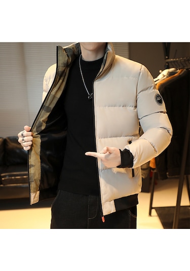 Edwardest Premium Erkek Dış Giyim: Kuş Tüyü Dolgulu Pamuklu Ceketler Ve Kalınlaştırılmış Kışlık Pamuklu Paltolar Mavi