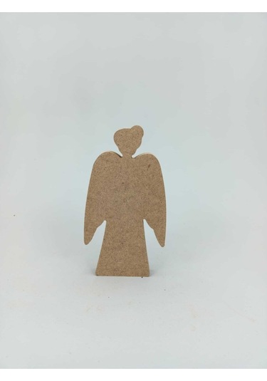 Na Neşeli Ahşap 25cm Ahşap Melek Figürü Model Neseliemelek123490