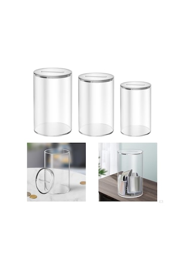 Akrilik Kumbara, Çocuklara Özel Şeffaf Kutu M