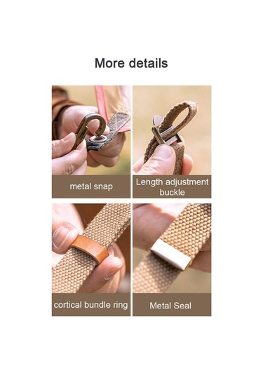 Artfulabode Tenteyi Sabitleme Rüzgar Piknik Kemeri Kalın İpi Hava Geçirmez Çok Fonksiyonlu Çadır Açık Rv Haki