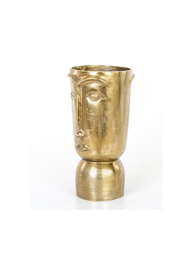 Euro Flora Metal Surat Vazo 16.5x37 Cm Dore
