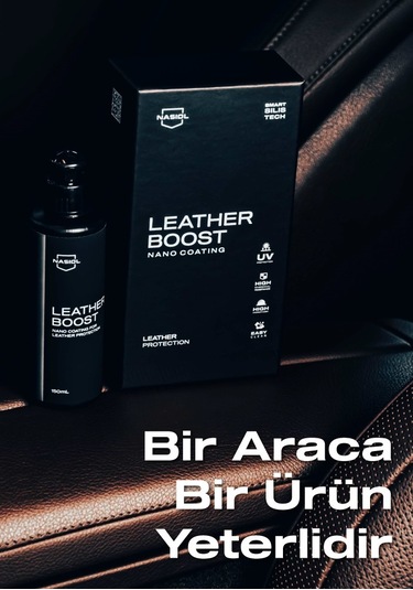 Nasiol Leatherboost Araç Ev Ofis Deri Yüzeyler için Nano Kaplama Deri Bakımı 1 Yıl Dayanım 150 ML