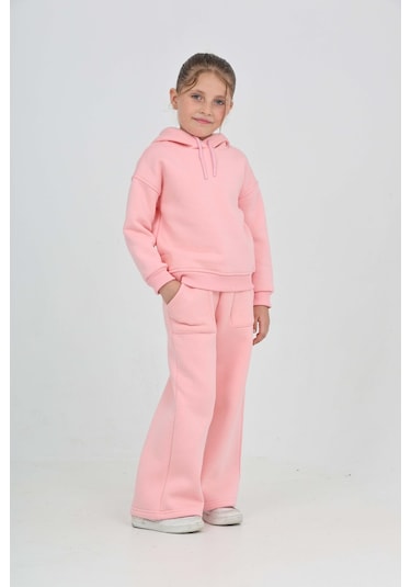 Toontoy Kız Çocuk Tnty Nakışlı Eşofman Takım Pembe