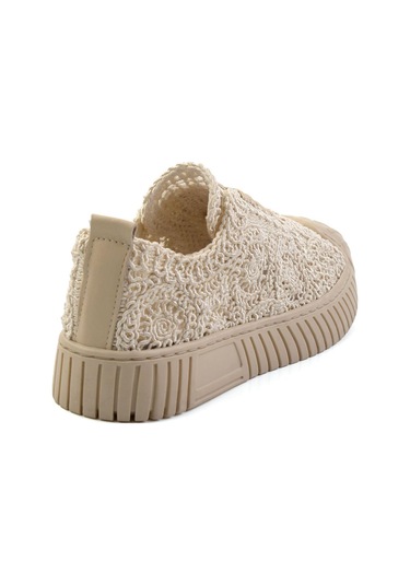 Bej Leather Kadın Sneaker K01331175016 Bej