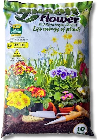 Organik Ve Besleyici Saksı Toprağı Torf 10 Litre 10 L