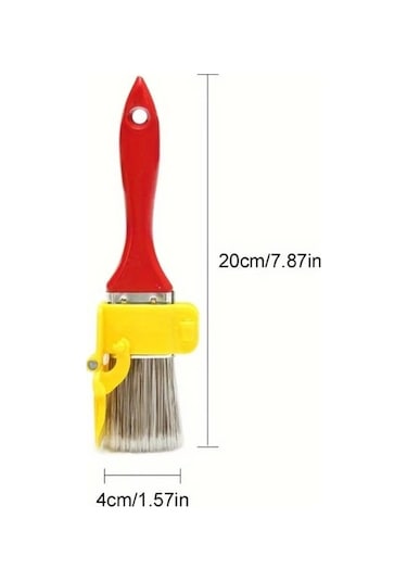 Elmpaly Kırmızı Kenar Fırçası: Dayanıklı, Hafif, Çerçeve, Duvar Ve Tavan Kenarı Düzeltme Dıy Aleti Kırmızı