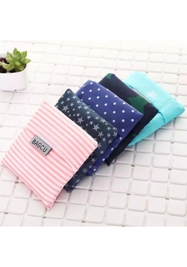 Ulzyvf Katlanabilir Çevre Dostu Alışveriş Çantası - Su Geçirmez, Dayanıklı, Taşınabilir Lacivert Lacivert