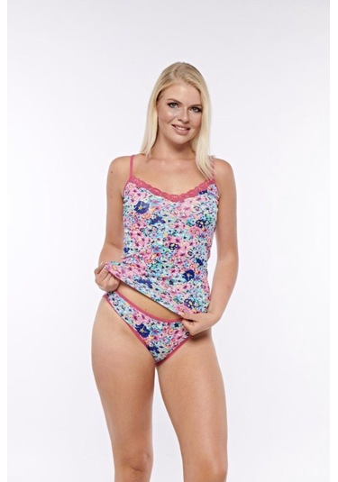 İntimo 5857 Bayan Atlet Kilot Takım Çok Renkli