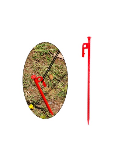 Suntek Çadır Kazıkları Bahçe Tentesi Veranda Kırmızı Kırmızı