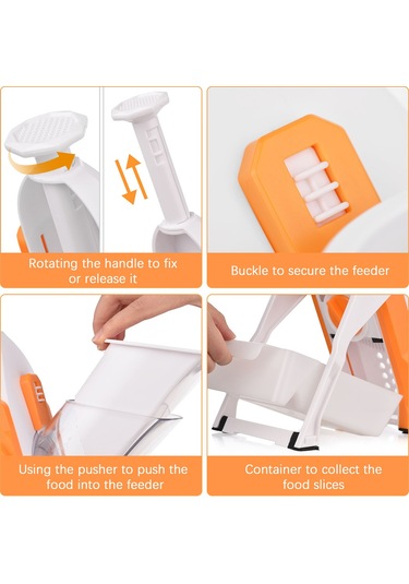 Güvenli Sebze Kesici Mutfak Için Ayarlanabilir Sebze Gri Gri