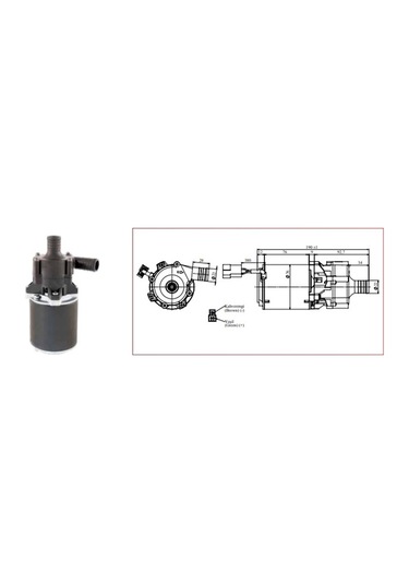 Kormas 12V Santrifüj Devirdaim Su Pompası Küçük Tip 1250 Lt/H