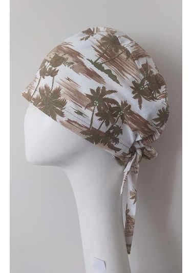 Gürcan Penye Bone Palmiye Ağacı Desenli