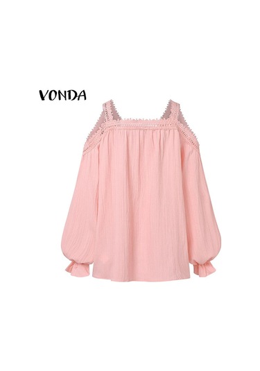 Vonda Kadın Vintage V Yaka Fener Uzun Kollu Omuzdan Bağlamalı Dantel Bluzlar Sarı Vonda Kadın Vintage V Yaka Fener Uzun Kollu Omuzdan Bağlamalı Dantel Bluzlar Sarı