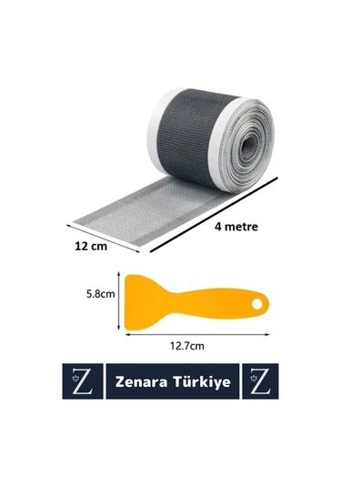 Suya Dayanıklı 0.55 Mm Delikli Sineklik Tamir Kiti Gider Süzgeci Saç Kıl Ayırıcı 12 Cmx4 Metre 3adet