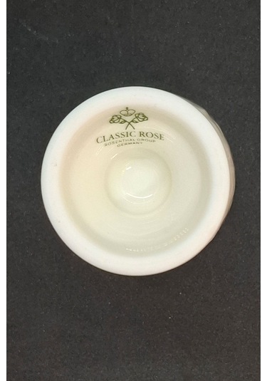 Klasik Gül Vintage Yumurtalık 1 Adet Beyaz - Kırmızı