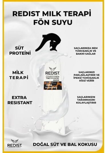 Redist İki Fazlı Milk Honey Fön Suyu 400 Ml