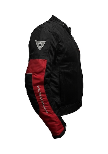 Motosiklet Mont 4 Mevsim Dynamic V2 Siyah-kırmızı Motorcu Montu