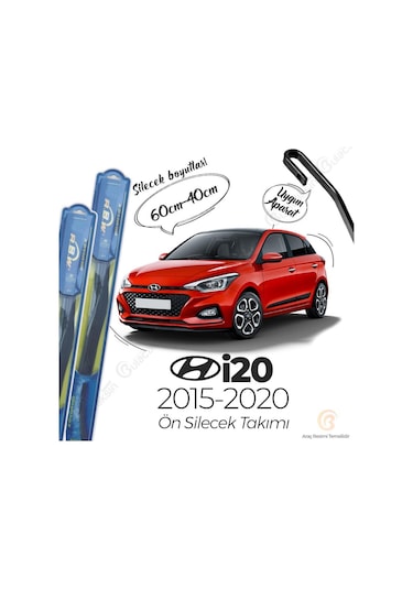 Hyundai i20 Ön Silecek Takımı (2015-2020) RBW Hibrit