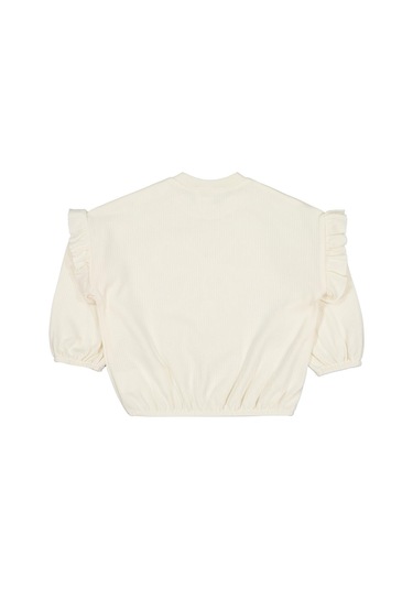 Civil Baby Balerin Ayakkabı 6-18 Ay Sweatshirt - Ekru