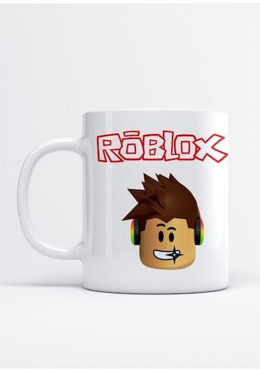 Roblox Baskılı Porselen Kupa Bardak Beyaz
