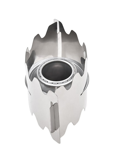 Mufunye Taşınabilir Dış Mekan Alkol Ocağı, Paslanmaz Çelik, Rüzgar Engelleyici, Verimli Yanma, Kamp/faaliyetler İçin At6391 Gümüş