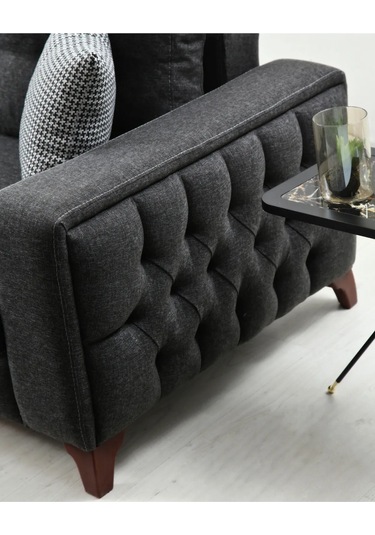 Nola Köşe Takımı & Yataklı Bazalı Köşe Koltuk & L Koltuk-sol Köşe Antrasit