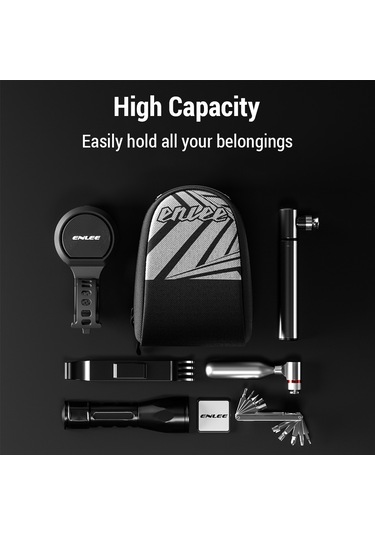 Jeemson Enlee Bisiklet Saddle Çanta, Dağ Ve Yol Bisikletleri İçin, Hızlı Çıkartma, Katlanabilir, 0.5l Depolama Kapasitesi, Çöl Rengi - Büyük Boy Camel