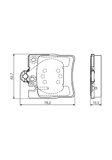Mercedes E Serisi 210 E320cdı 3.2 1999-2002 Bosch Arka Balata