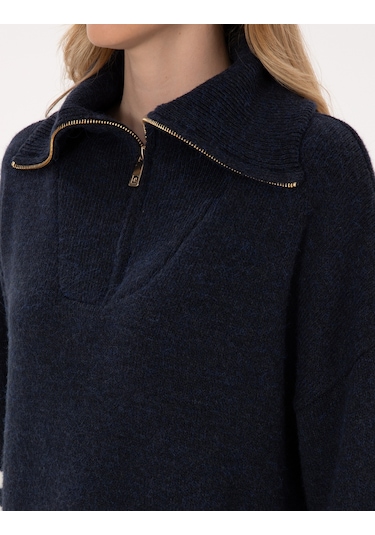 Pierre Cardin Kadın Lacivert Kazak /triko 50317227-vr033 Lacivert