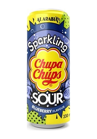 Chupa Chups Sparklıng Drınk Sour Blueberry 330ml