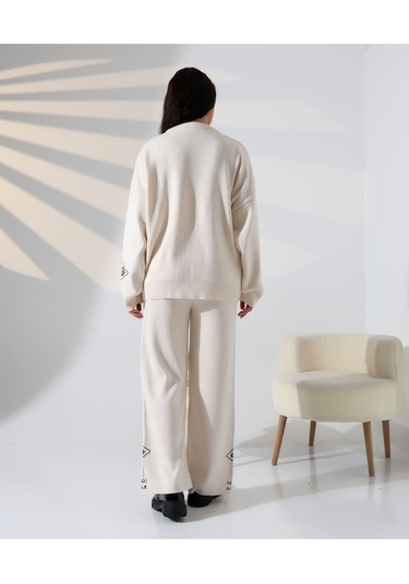Marakeş Esintisi Alt-üst Triko Takım Taş