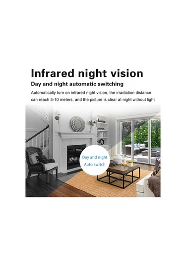 Akıllı Hd Kablosuz Ev Kamerası 600mah Kızılötesi Gece Görüşü Sesli İnterkom Kablosuz Bağlantı Kart Kaydı