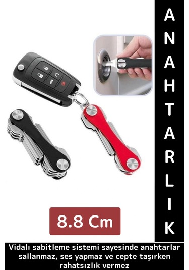 Kompakt Ses Çıkarmaz Karışıklık Önleyen Usb Bıçak Şişe Açacağı Pratik Akıllı Anahtarlık Düzenleyici Çok Renkli