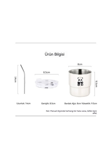 Aurora 304 Merdivençelikdizginden Yapılmışkah Ve Bardağı, Açık Kapak, Kalem Ve Su Bardağı Beyaz