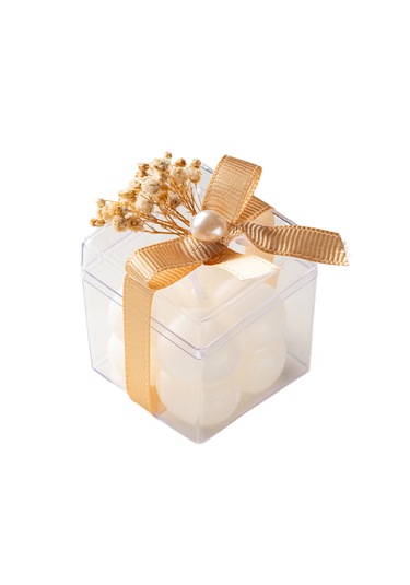 Mika Kutu İçerisinde Bubble Mum 10 Adet