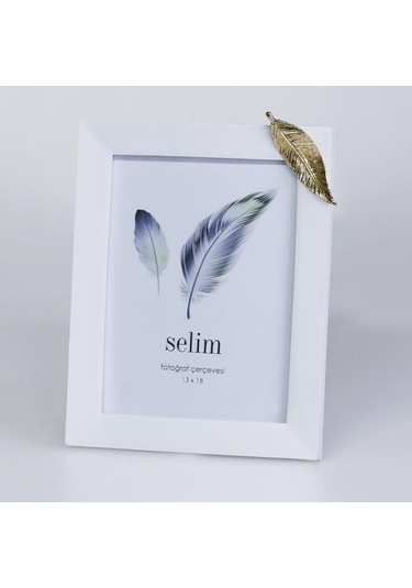 Crearthome 13x18 Yapraklı Çerçeve Beyaz Altın Scrv 124bya84rs